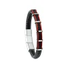 Jourdan Bracelet KESSEL RC011H - Bracelet En Cuir et Acier Homme | Homme Bracelet