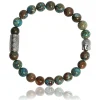 Lauren Steven Bracelet Design ML066 - Bracelet En Pierre Naturelle Pierre de Phoenix Homme | Homme Bracelet