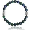 Lauren Steven Bracelet Design ML045 - Bracelet En Pierre Naturelle Chrysocolle Homme | Homme Bracelet