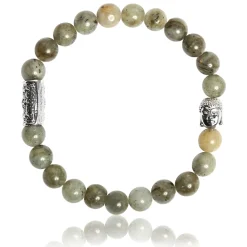 Lauren Steven Bracelet Design ML035 - Bracelet En Pierre Naturelle Labradorite Homme | Homme Bracelet