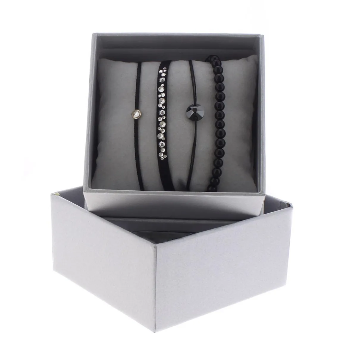 Les Interchangeables Bracelet A47072 - Bracelet Strass Box Cristal Femme | Femme Bracelet