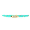 Les Interchangeables Bracelet A58624 - Mini Plaque 2 Rangs Perle Gomme Vert Femme | Femme Bracelet