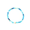 Les Interchangeables Bracelet A59791 - Perle Serti Fleur Bleu Femme | Femme Bracelet