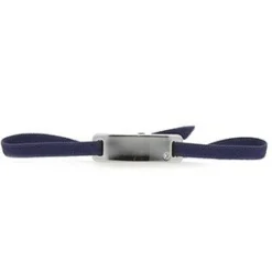 Les Interchangeables Bracelet A55669 - Plaque Ruban Lisse Strasse Marine Palladium Femme | Femme Bracelet