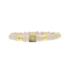 Les Interchangeables Bracelet A58781 - Perle Forme Carrée Beige Rose Femme | Femme Bracelet