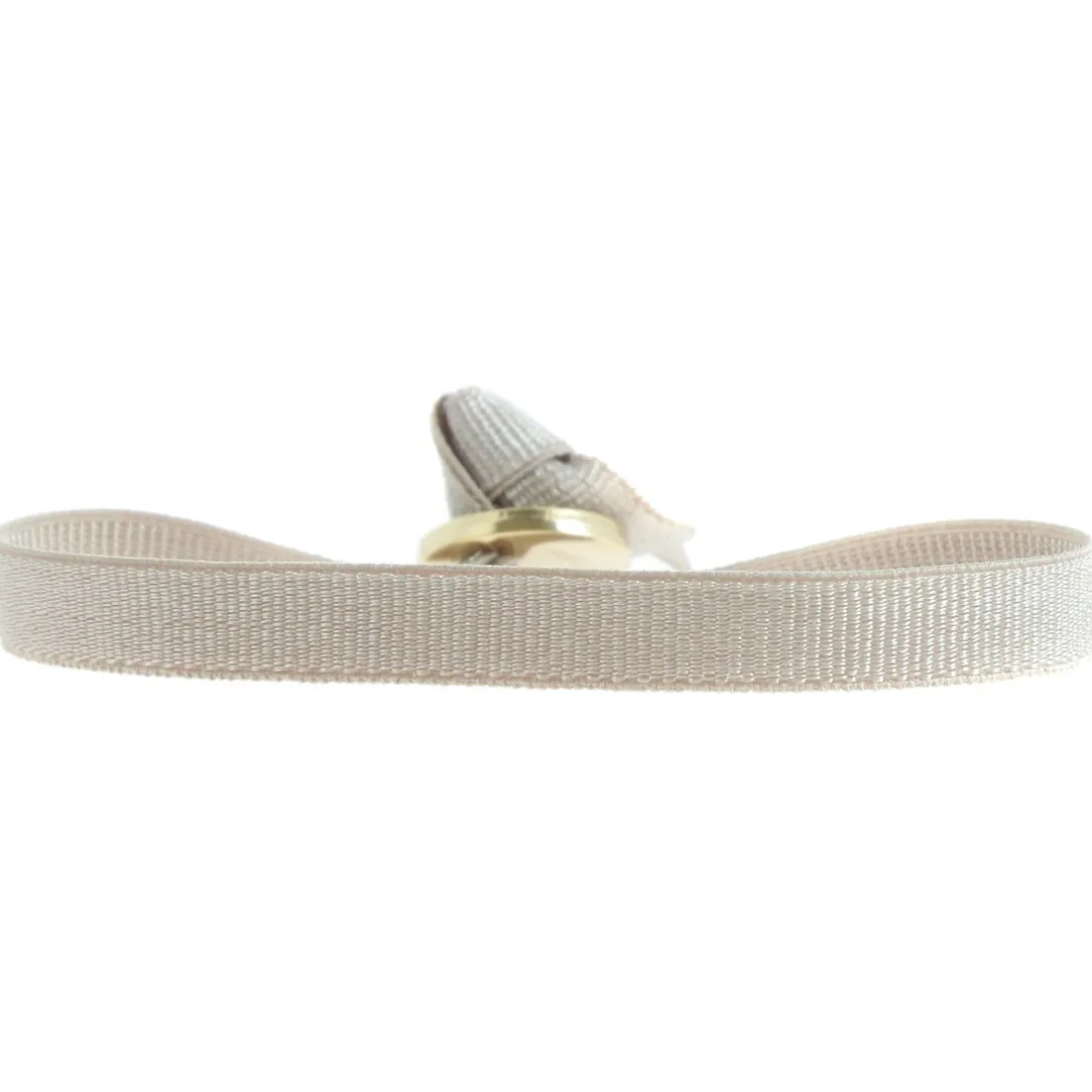 Les Interchangeables Bracelet A50310 - Ruban 6mm Beige Femme | Femme Bracelet