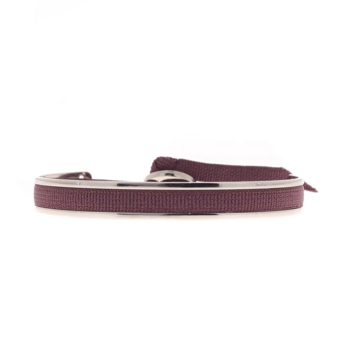 Les Interchangeables Bracelet A43210 - Jonc ruban 4mm Bordeaux Femme | Femme Bracelet