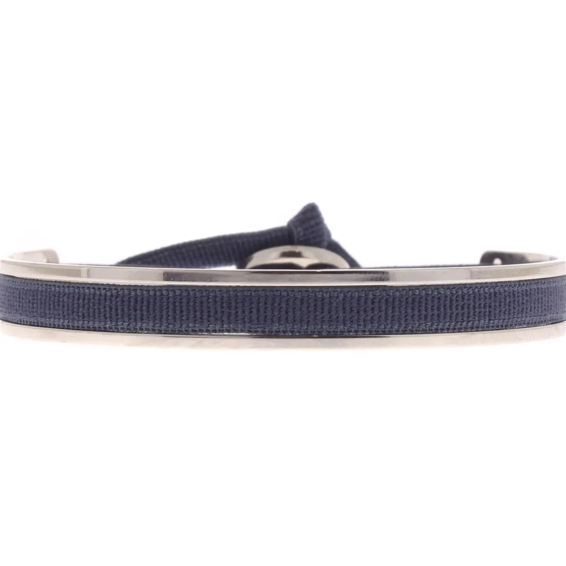 Les Interchangeables Bracelet A43208 - Jonc ruban 4mm Bleu Jean Femme | Femme Bracelet