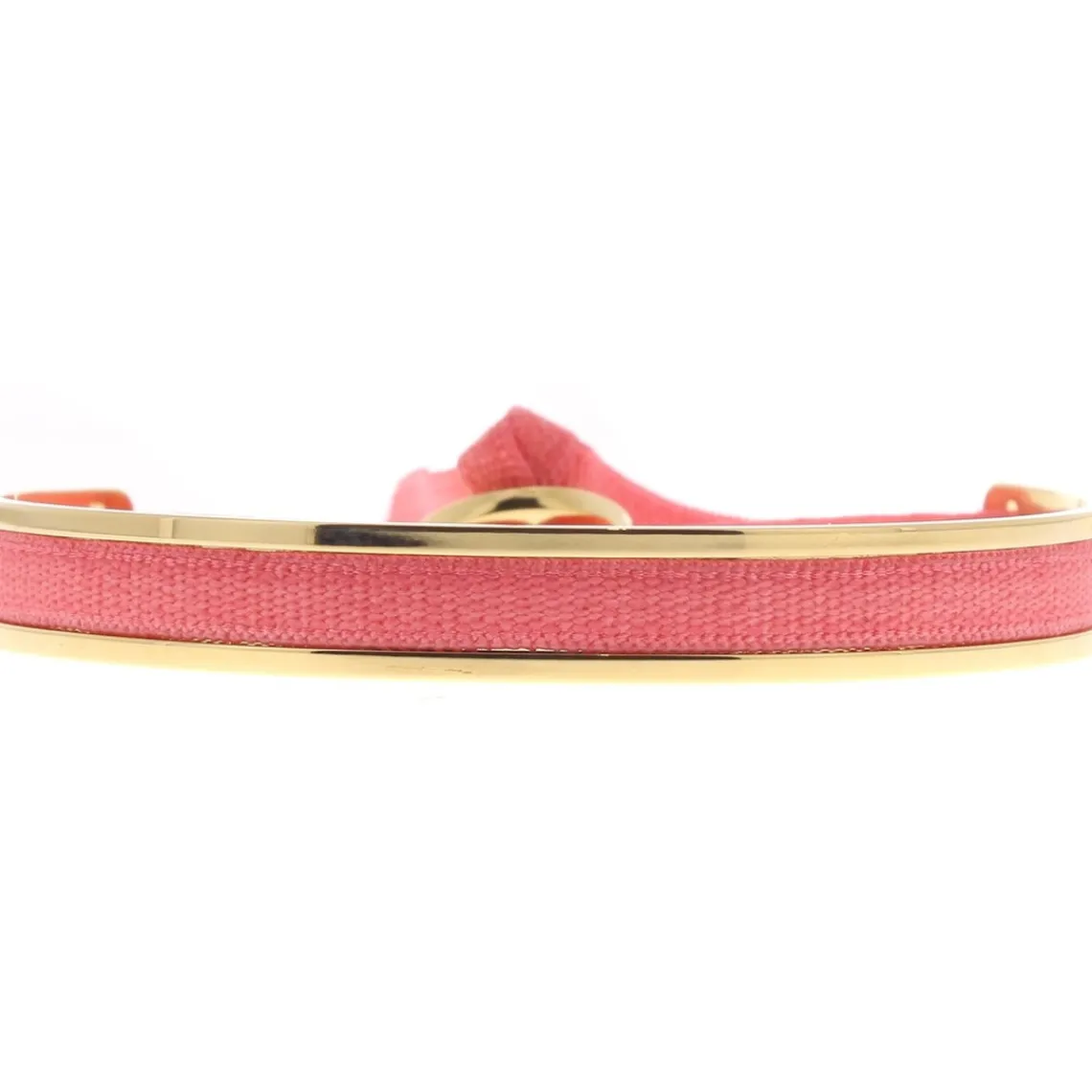 Les Interchangeables Bracelet A43057 - Jonc ruban Interchangeables 4mm Corail Clair Femme | Femme Bracelet