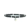 Les Interchangeables Bracelet A59940 - Perle Coeur Noir Femme | Femme Bracelet