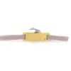 Les Interchangeables Bracelet A55528 - Plaque Ruban Lisse Strasse Beige Rose Or Jaune Femme | Femme Bracelet