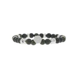 Les Interchangeables Bracelet A58806 - Perle Forme Écrou Kaki Fonce Femme | Femme Bracelet