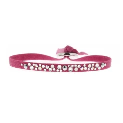 Les Interchangeables Bracelet A36971 - Bracelet Tissu Acier Rouge Femme | Femme Bracelet