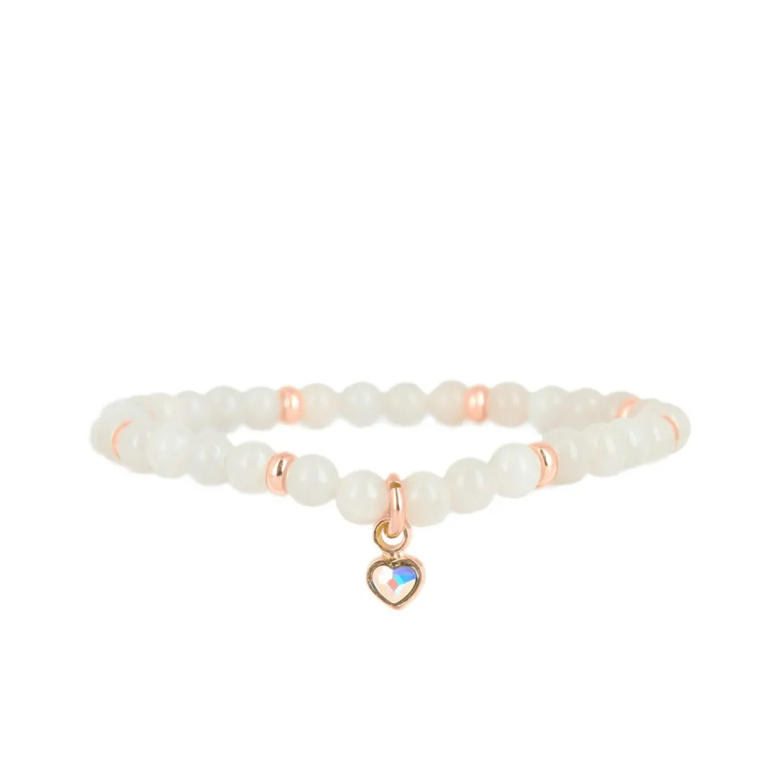 Les Interchangeables Bracelet A59920 - Perle Coeur Gris Femme | Femme Bracelet