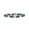 Les Interchangeables Bracelet A58824 - Perle Forme Ronde Bleu Gris Femme | Femme Bracelet