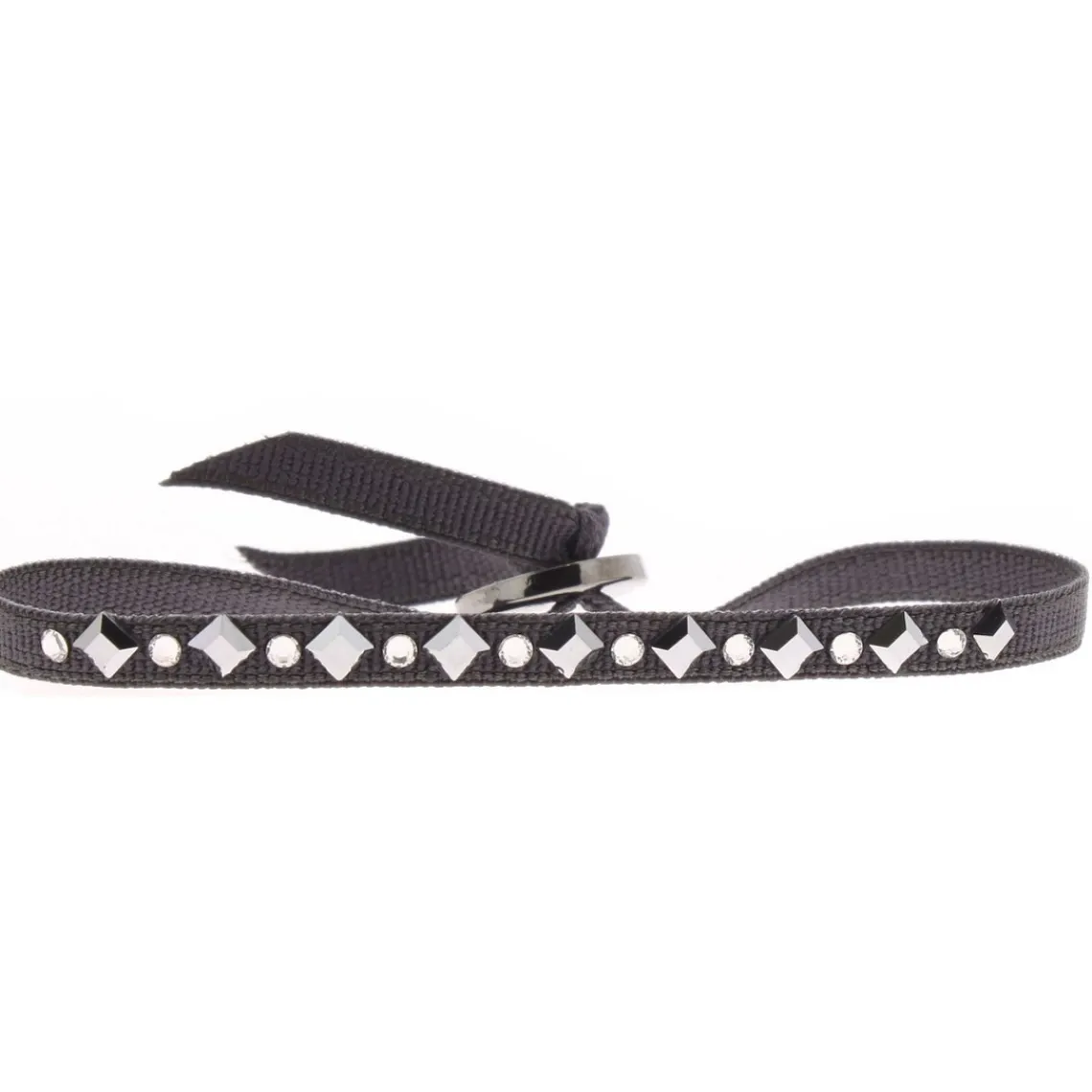 Les Interchangeables Bracelet A38174 - Bracelet Tissu Acier Gris Femme | Femme Bracelet