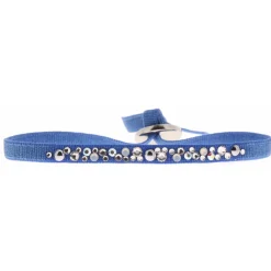 Les Interchangeables Bracelet A39695 - Bracelet Tissu Acier Bleu Femme | Femme Bracelet