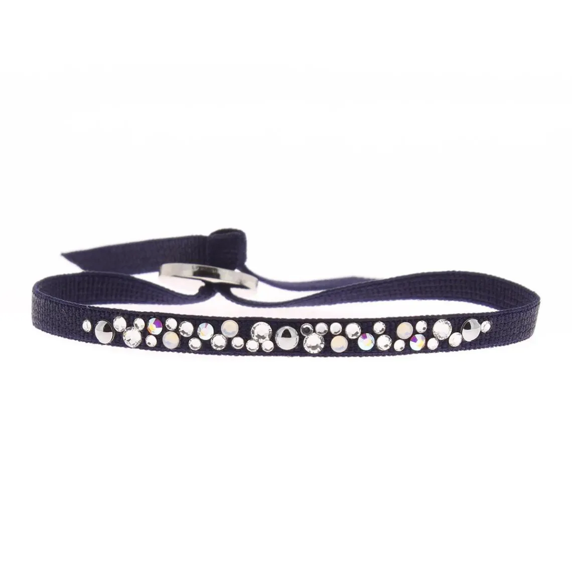 Les Interchangeables Bracelet A36958 - Bracelet Tissu Acier Bleu Femme | Femme Bracelet
