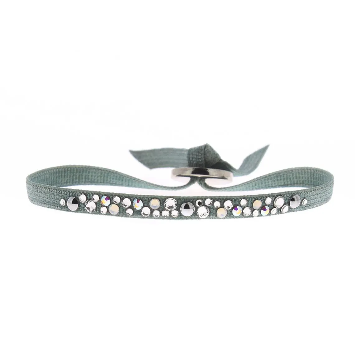 Les Interchangeables Bracelet A41178 - Bracelet Tissu Acier Bleu Femme | Femme Bracelet
