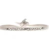 Les Interchangeables Bracelet A39496 - Bracelet Tissu Acier Gris Femme | Femme Bracelet