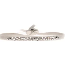 Les Interchangeables Bracelet A39496 - Bracelet Tissu Acier Gris Femme | Femme Bracelet