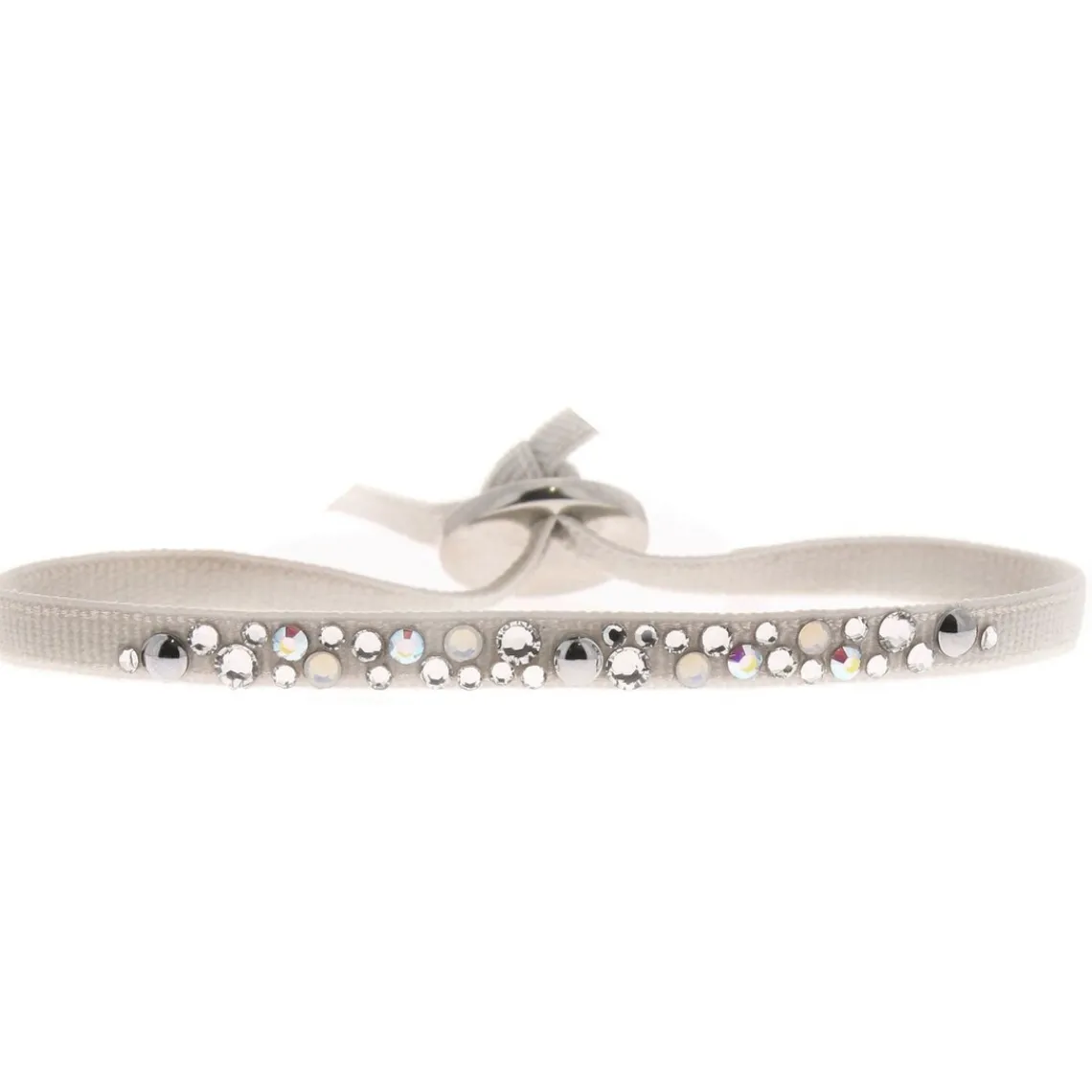 Les Interchangeables Bracelet A39496 - Bracelet Tissu Acier Gris Femme | Femme Bracelet