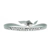 Les Interchangeables Bracelet A36961 - Bracelet Tissu Acier Bleu Femme | Femme Bracelet