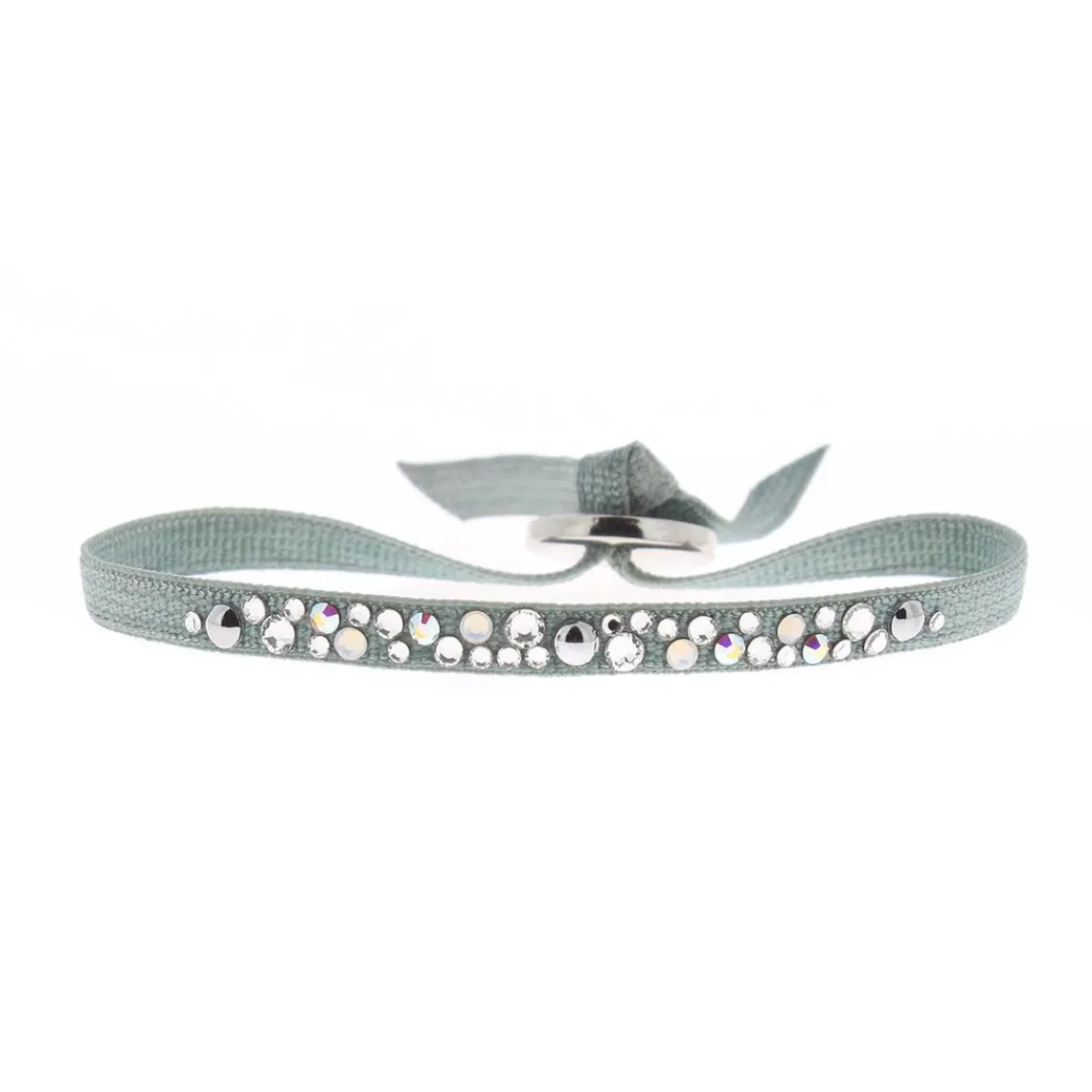 Les Interchangeables Bracelet A36961 - Bracelet Tissu Acier Bleu Femme | Femme Bracelet