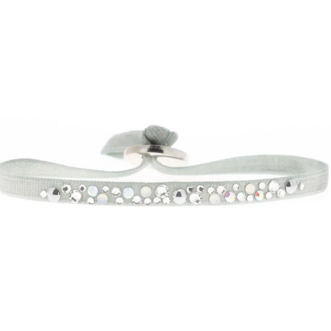 Les Interchangeables Bracelet A38303 - Bracelet Tissu Acier Gris Femme | Femme Bracelet