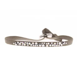 Les Interchangeables Bracelet A36964 - Bracelet Tissu Acier Vert Femme | Femme Bracelet