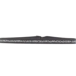 Les Interchangeables Bracelet A39616 - Bracelet Tissu Gris Cristaux de haute qualité Femme | Femme Bracelet