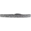 Les Interchangeables Bracelet A38544 - Bracelet Tissu Gris Cristaux de haute qualité Femme | Femme Bracelet