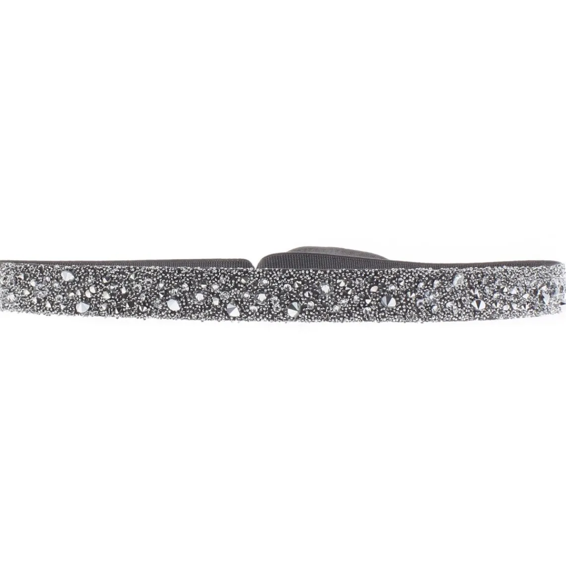 Les Interchangeables Bracelet A38544 - Bracelet Tissu Gris Cristaux de haute qualité Femme | Femme Bracelet