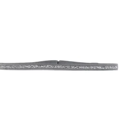 Les Interchangeables Bracelet A36440 - Bracelet Tissu Gris Cristaux de haute qualité Femme | Femme Bracelet