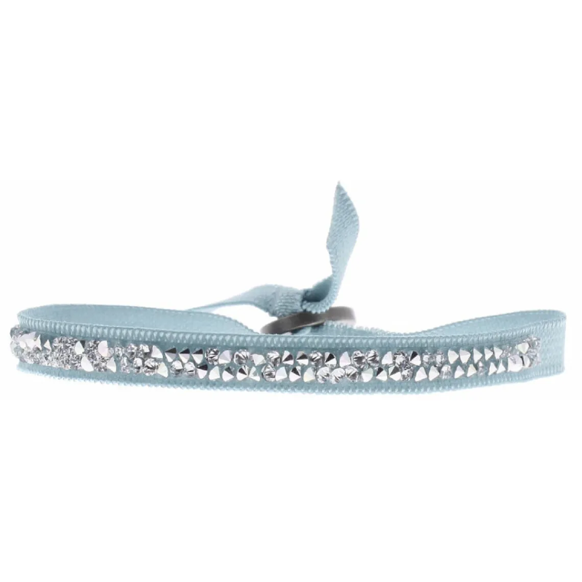Les Interchangeables Bracelet A24953 - Bracelet Tissu Bleu Cristaux de haute qualité Femme | Femme Bracelet