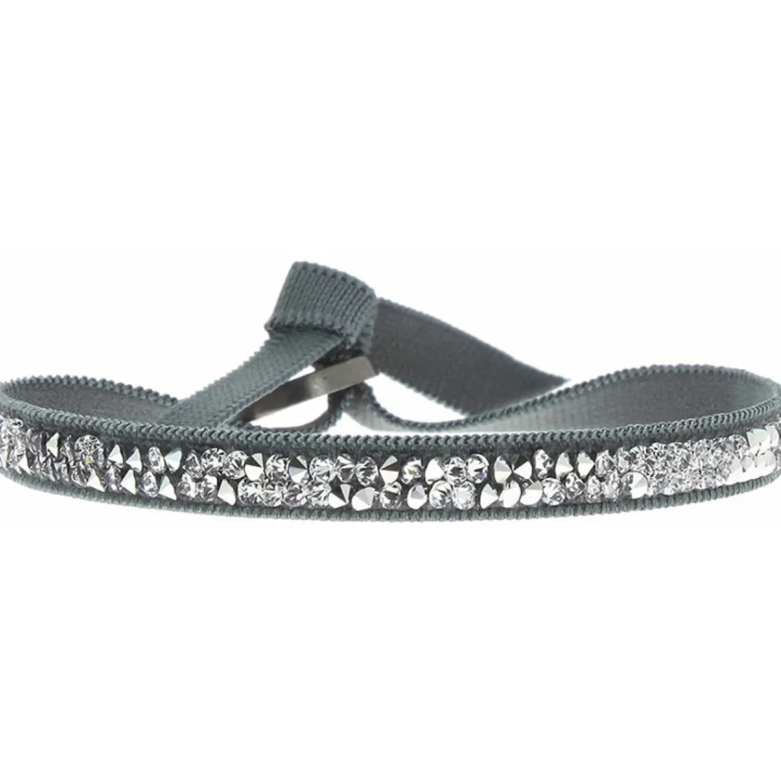 Les Interchangeables Bracelet A24964 - Bracelet Tissu Bleu Cristaux de haute qualité Femme | Femme Bracelet