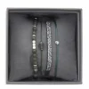 Les Interchangeables Bracelet A38631 - Bracelet Tissu Vert Cristaux de haute qualité Femme | Femme Bracelet