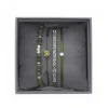 Les Interchangeables Bracelet A38627 - Bracelet Tissu Vert Cristaux de haute qualité Femme | Femme Bracelet