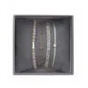 Les Interchangeables Bracelet A38633 - Bracelet Tissu Beige Cristaux de haute qualité Femme | Femme Bracelet