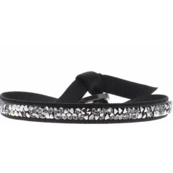 Les Interchangeables Bracelet A24966 - Bracelet Tissu Vert Cristaux de haute qualité Femme | Femme Bracelet