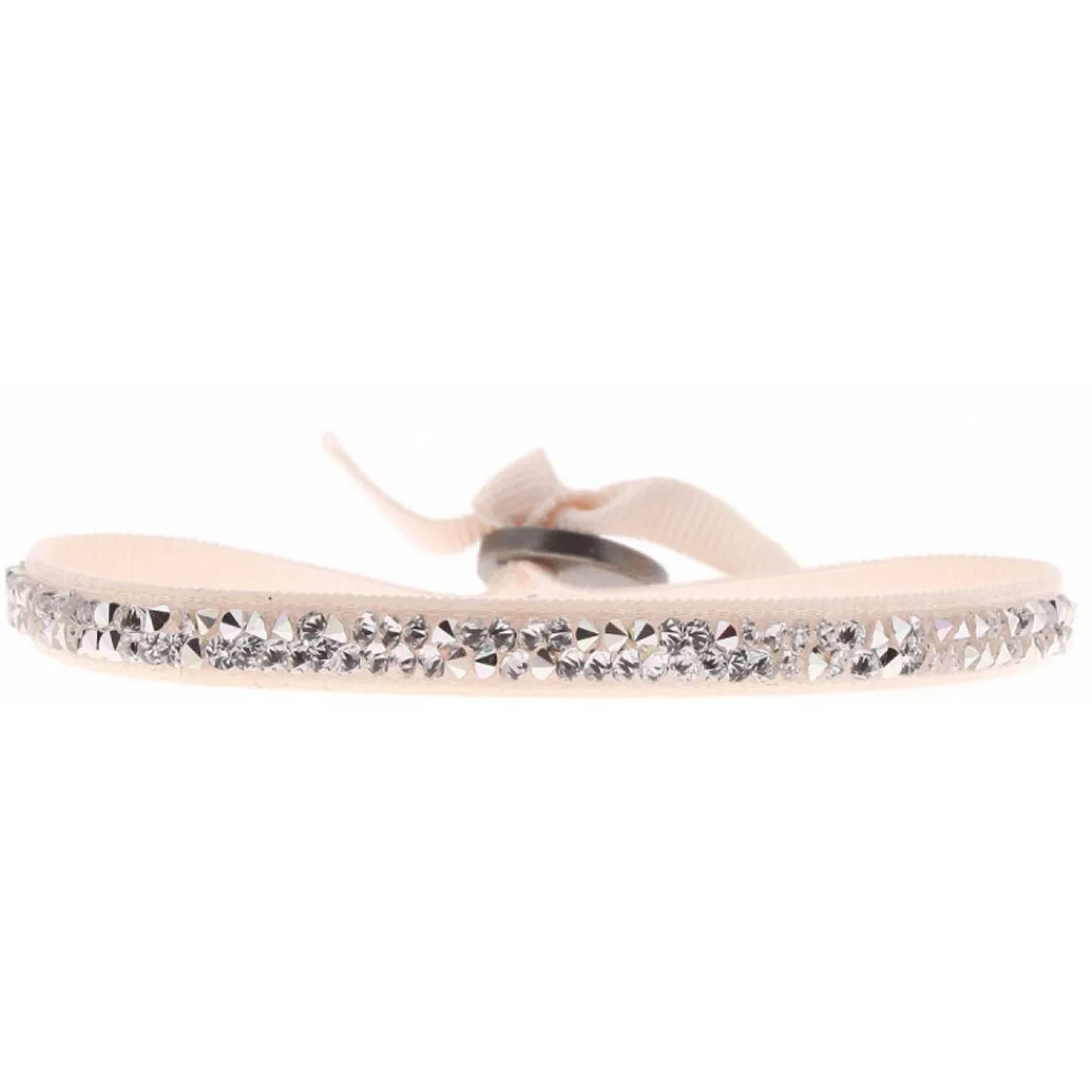 Les Interchangeables Bracelet A32156 - Bracelet Tissu Rose Cristaux de haute qualité Femme | Femme Bracelet