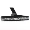 Les Interchangeables Bracelet A24957 - Bracelet Tissu Noir Cristaux de haute qualité Femme | Femme Bracelet