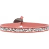 Les Interchangeables Bracelet A24942 - Bracelet Tissu Rose Cristaux de haute qualité Femme | Femme Bracelet