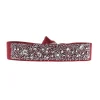 Les Interchangeables Bracelet A38159 - Bracelet Tissu Rouge Cristaux de haute qualité Femme | Femme Bracelet