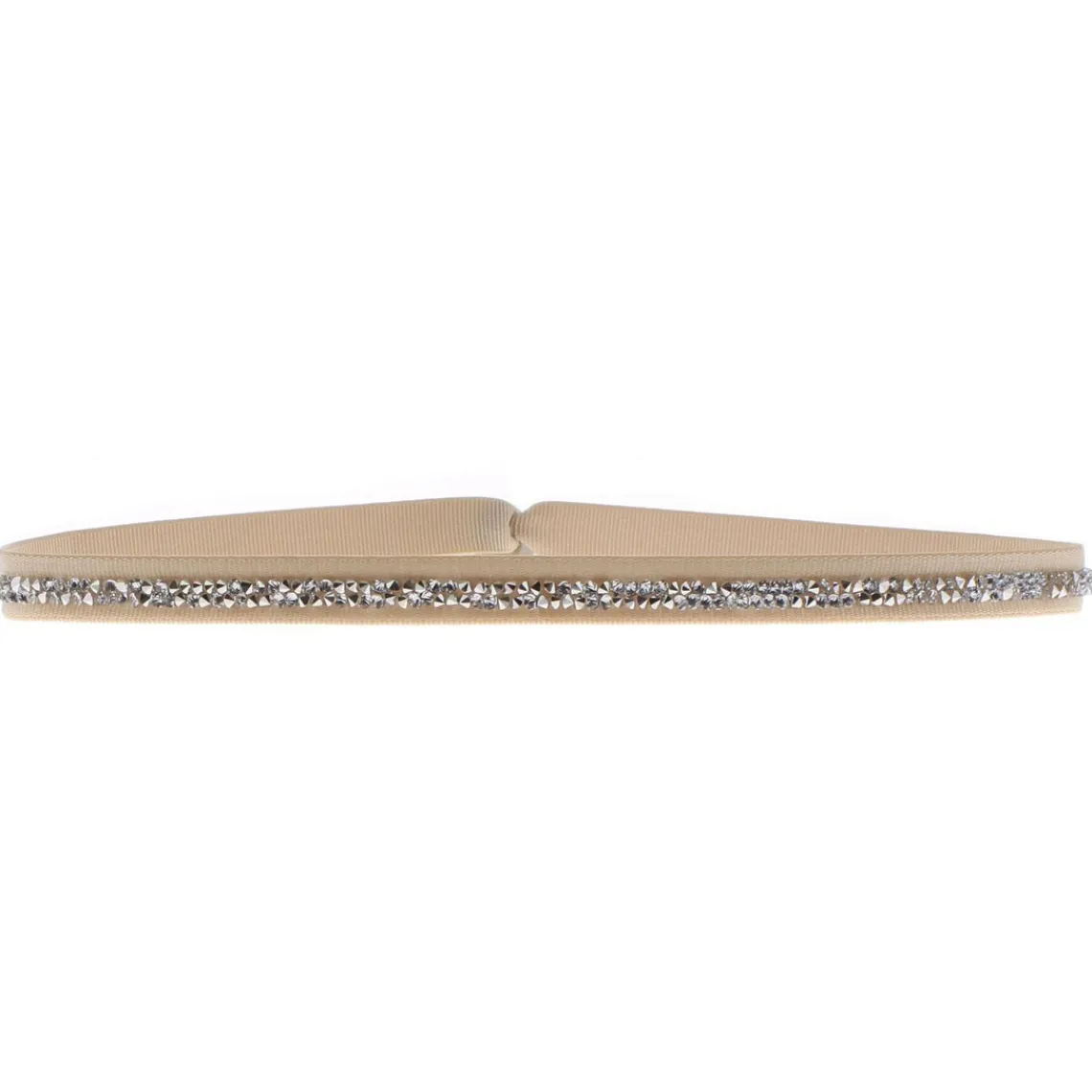 Les Interchangeables Bracelet A39613 - Bracelet Tissu Beige Cristaux de haute qualité Femme | Femme Bracelet
