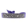 Les Interchangeables Bracelet A36457 - Bracelet Tissu Bleu Cristaux de haute qualité Femme | Femme Bracelet
