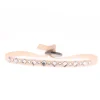 Les Interchangeables Bracelet A37781 - Bracelet Tissu Rose Cristaux de haute qualité Femme | Femme Bracelet