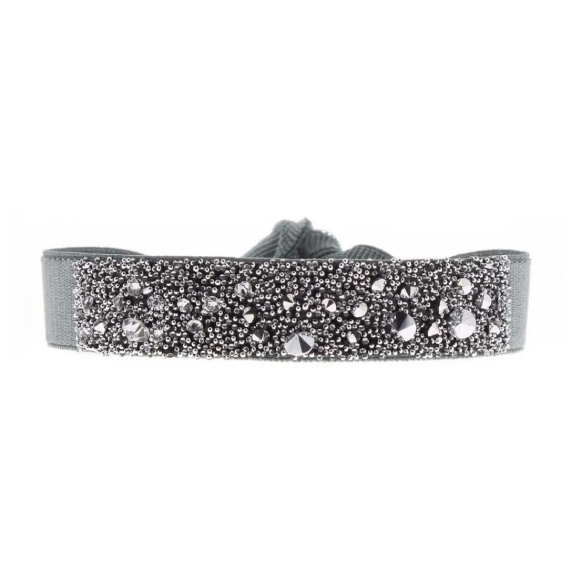 Les Interchangeables Bracelet A36482 - Bracelet Tissu Bleu Cristaux de haute qualité Femme | Femme Bracelet