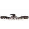 Les Interchangeables Bracelet A36653 - Bracelet Tissu Marron Cristaux de haute qualité Femme | Femme Bracelet