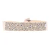 Les Interchangeables Bracelet A38161 - Bracelet Tissu Rose Cristaux de haute qualité Femme | Femme Bracelet